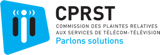 CPRST Commission des Plaintes Relatives aux Services de Télécom-Télévision, Parlons solutions logo