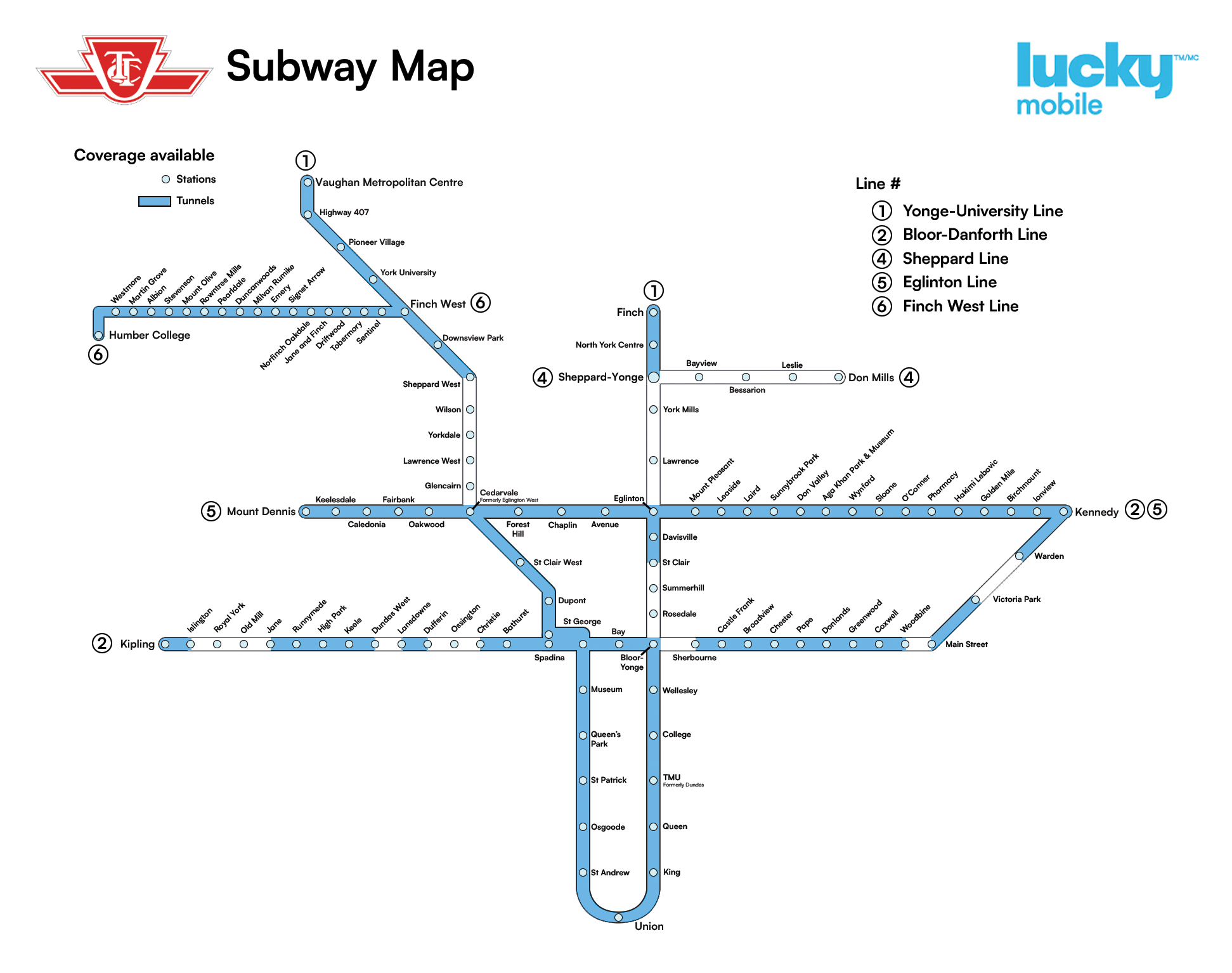 Network map TTC